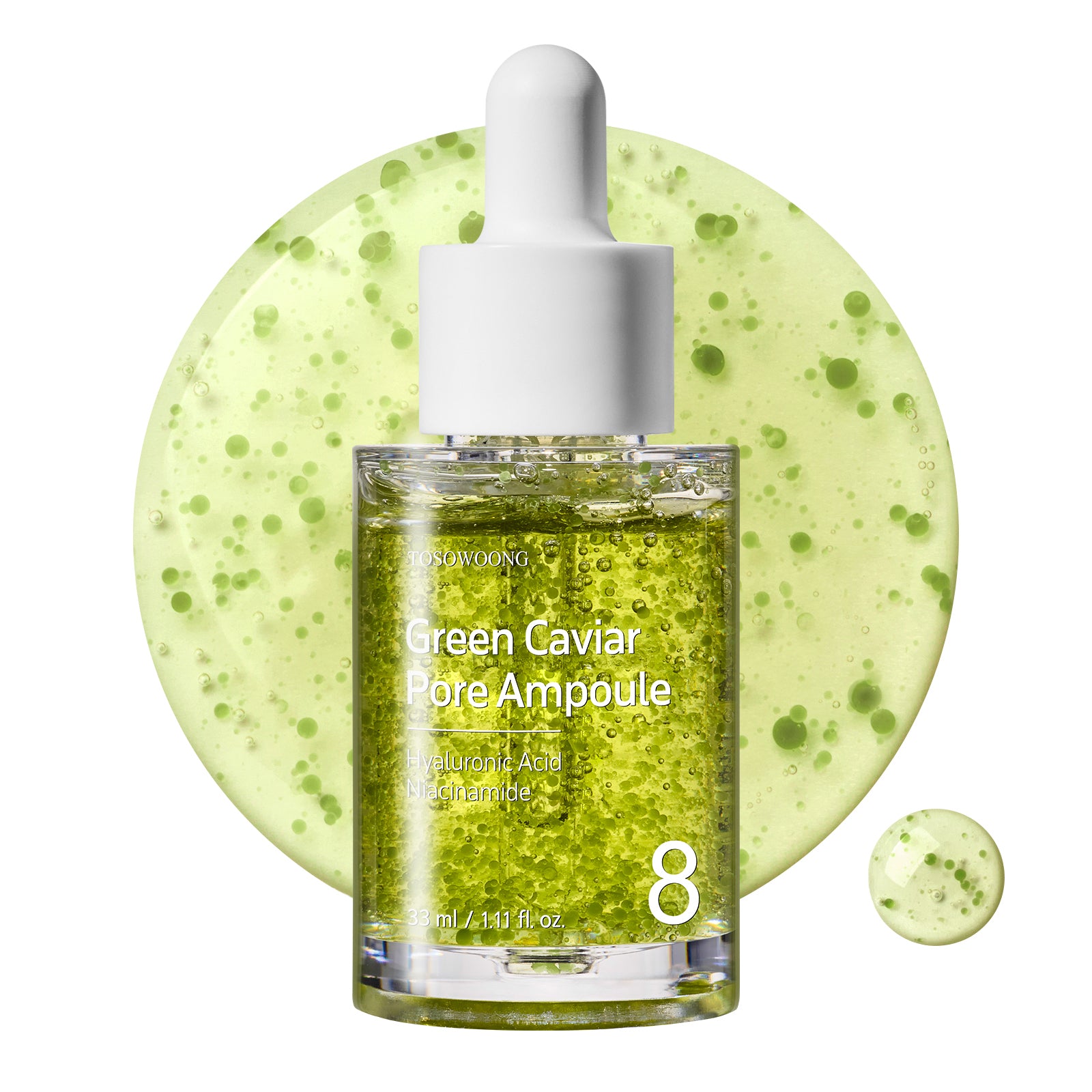 tosowoong glutathione ampoule Faded Acne Marks with Ampoule! even skin TOSOWOONG Green Caviar Pore Ampoule